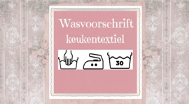 Wasvoorschrift keukenlinnen