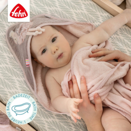 Badhanddoek met capuchon Flamingo