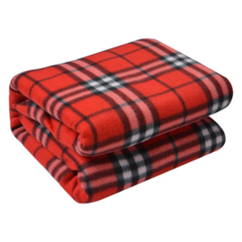 Geruite plaid rood 180*200
