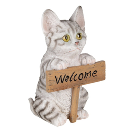 Decoratie kat Welcome