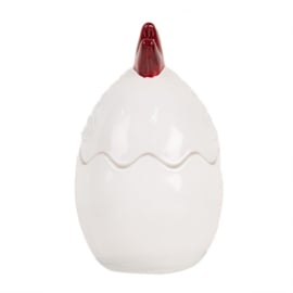 Glazen voorraadpot kip 8*14