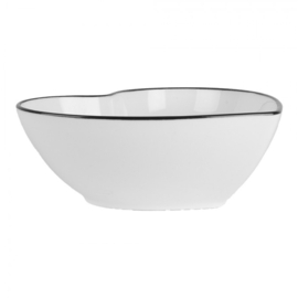 Kom wit hartvormig 300ml