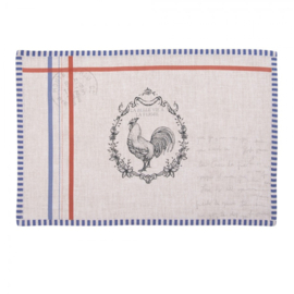 Stoffen placemats (6) Haan Devine French Rooster