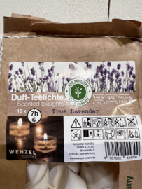 Geurkaarsen True Lavender (18) ECO