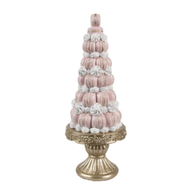 Decoratie taart macarons goud/roze 12*30