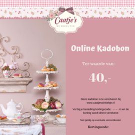 Online kadobon Caatje's winkeltje t.w.v €40,00