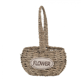 Manden set (2) met hengsel Flower ovaal