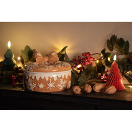 Voorraadpot met deksel winters gingerbread 20*13