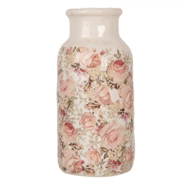 Decoratieve vaas met rozenprint 15*32