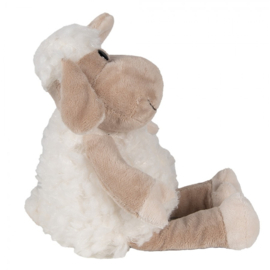 Knuffel Schaap wit/beige 10*15*19