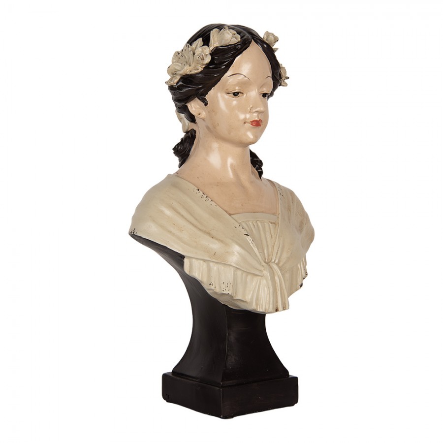 Decoratie beeld buste vrouw 18*12*31