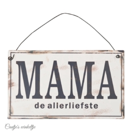 Tekstbord MAMA de allerliefste 6Y1329