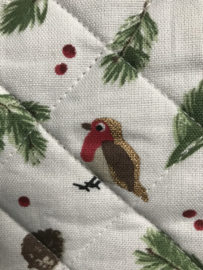 Tafelkleed Kerst Robin Bird 100*100