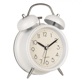 Retro wekker wit 9*13