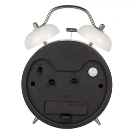 Retro wekker wit 9*13