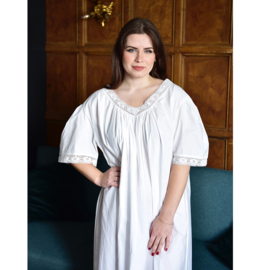 Romantisch nachthemd Edith V-hals