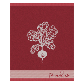 Keukendoek Radish rood