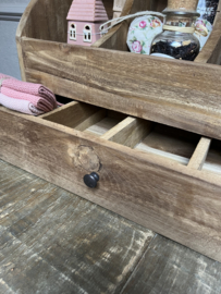 Houten grutterbak met lade 50*45*25