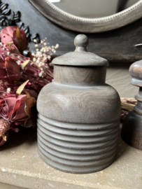 Houten decoratie pot (B) 17*12