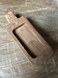 Stoer houten bakje (S) 25*10*4