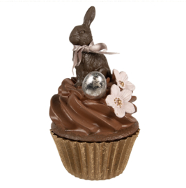 Decoratie doosje cupcake met konijntje