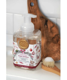 Schuimende sheaboter handzeep Happy Holidays (Kerst) 520ml