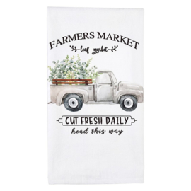 Set van 2 vaat/poetsdoeken Farmers market