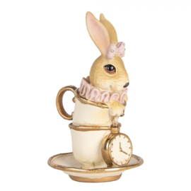 Decoratie konijn in kopjes 8*8*14