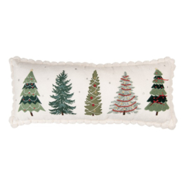 Sierkussen gevuld Kerstbomen 74*30*4