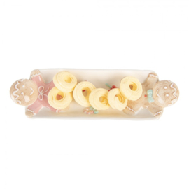 Decoratie schaal gingerbread 31*10*5