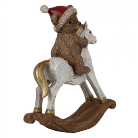 Decoratie hobbelpaard met beertje