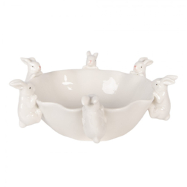 Schaal met konijntjes 21*21*7