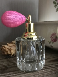 Parfumfles met verstuiver glas / rond