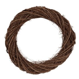 Rotan krans bruin 50 cm