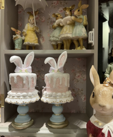 Decoratie taart met konijnen oren 9*19