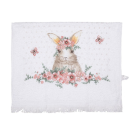 Gastendoekje Floral Easter Bunny model 2