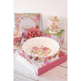 Ronde ovenschaal pioenroos 24,5