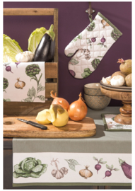 Ovenhandschoen groenten print 16*30