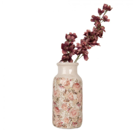 Decoratieve vaas met rozenprint 15*32