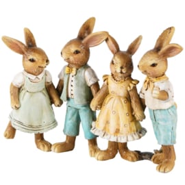 Bunny's 4 spelende kinderen