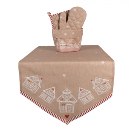 Tafelloper Kerst Gingerbread 50*160
