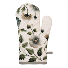 Ovenhandschoen Anemoon beige/groen