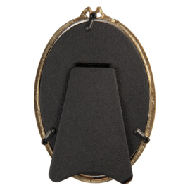 Ovaal fotolijstje goudkleur 9*13