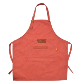 Keukenschort denim orange