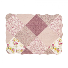 Bedsprei bloemetjes paars 2 persoons 230*250