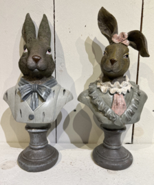 Borstbeeld mevrouw konijn 12*32