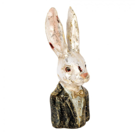 Decoratie beeld meneer konijn 32cm