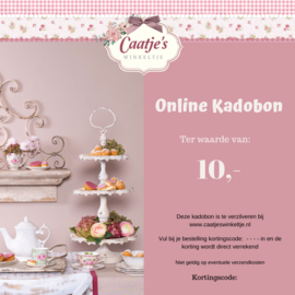 Online kadobon Caatje's winkeltje  t.w.v €10,00