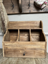 Houten grutterbak met lade 50*45*25