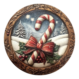 Pannenonderzetter Kerst zuurstok